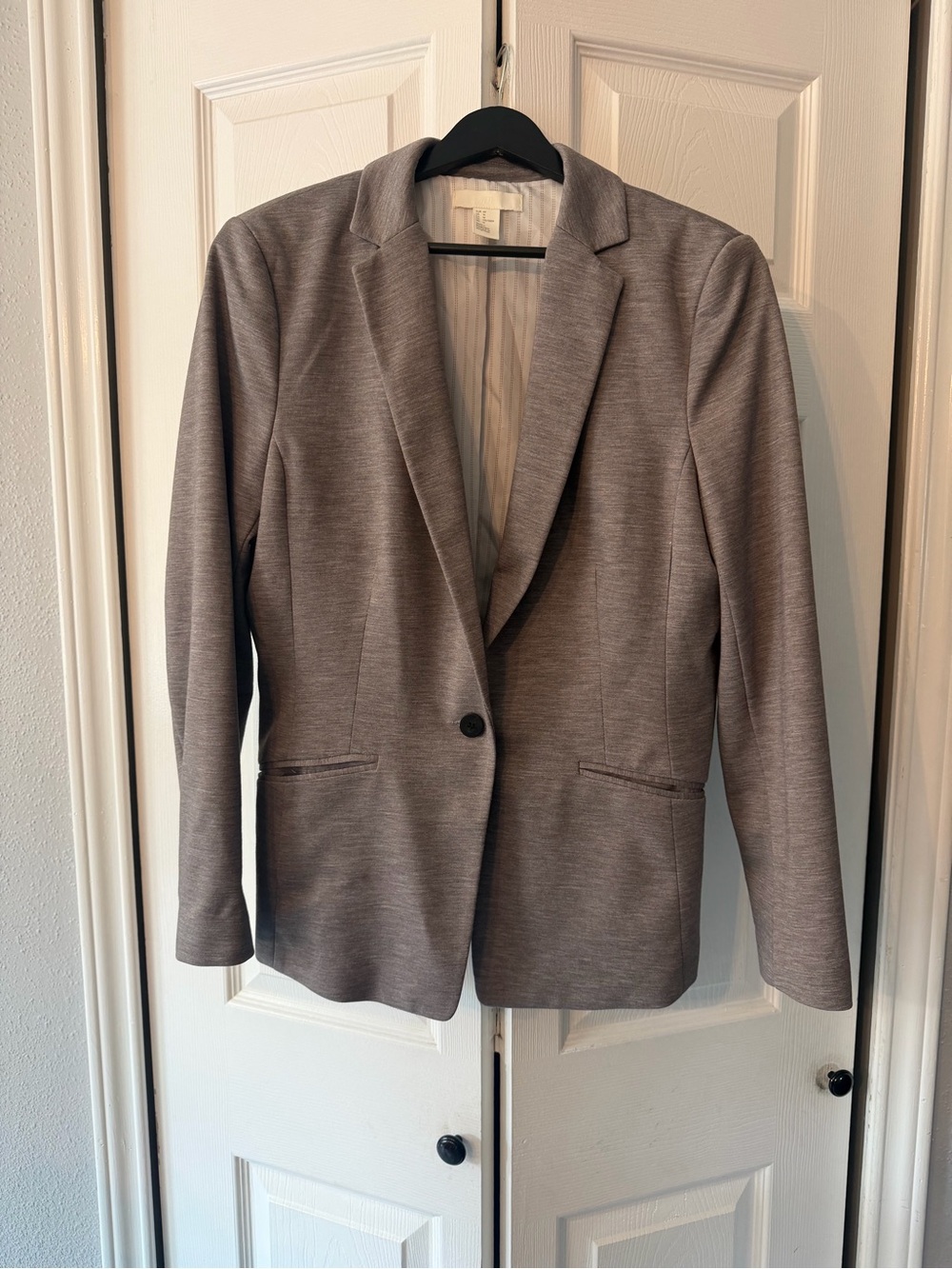 H&M Gray Single-Button Blazer